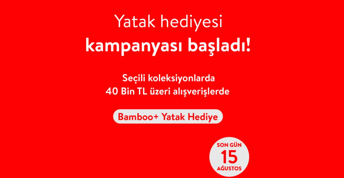 Yatak Hediye Kampanyası!
