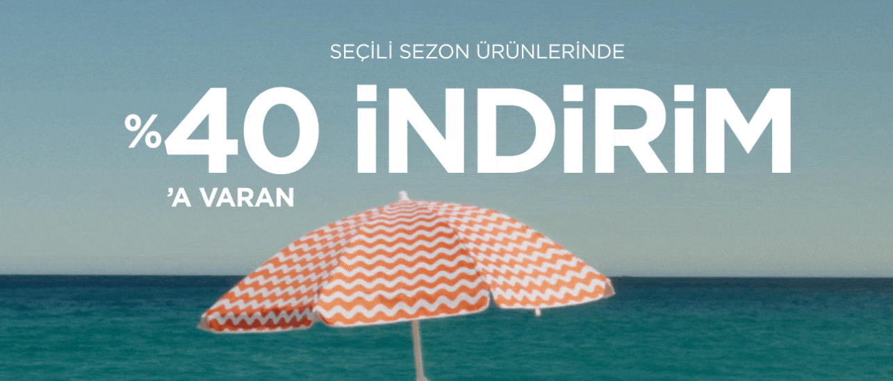Seçili Ürünlerde %40'a Varan İndirim!