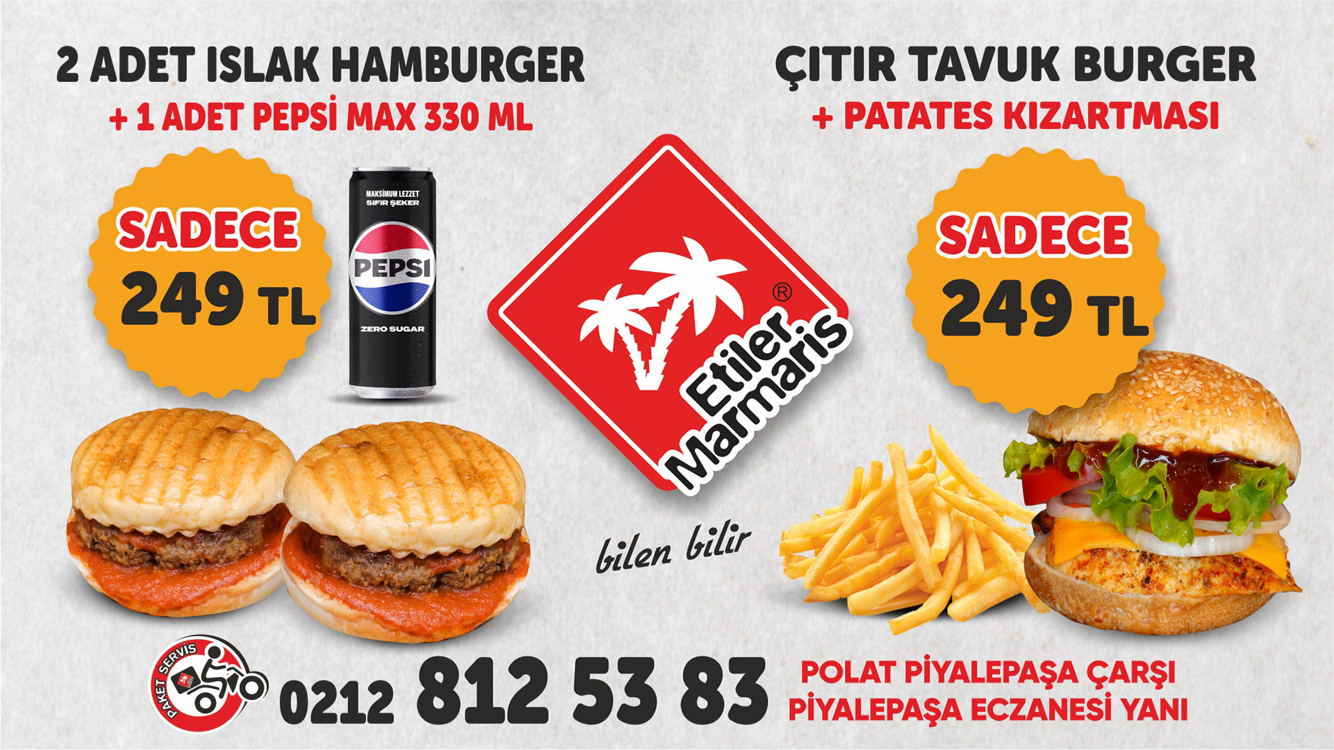 Menülerde Kampanya: 249 TL!