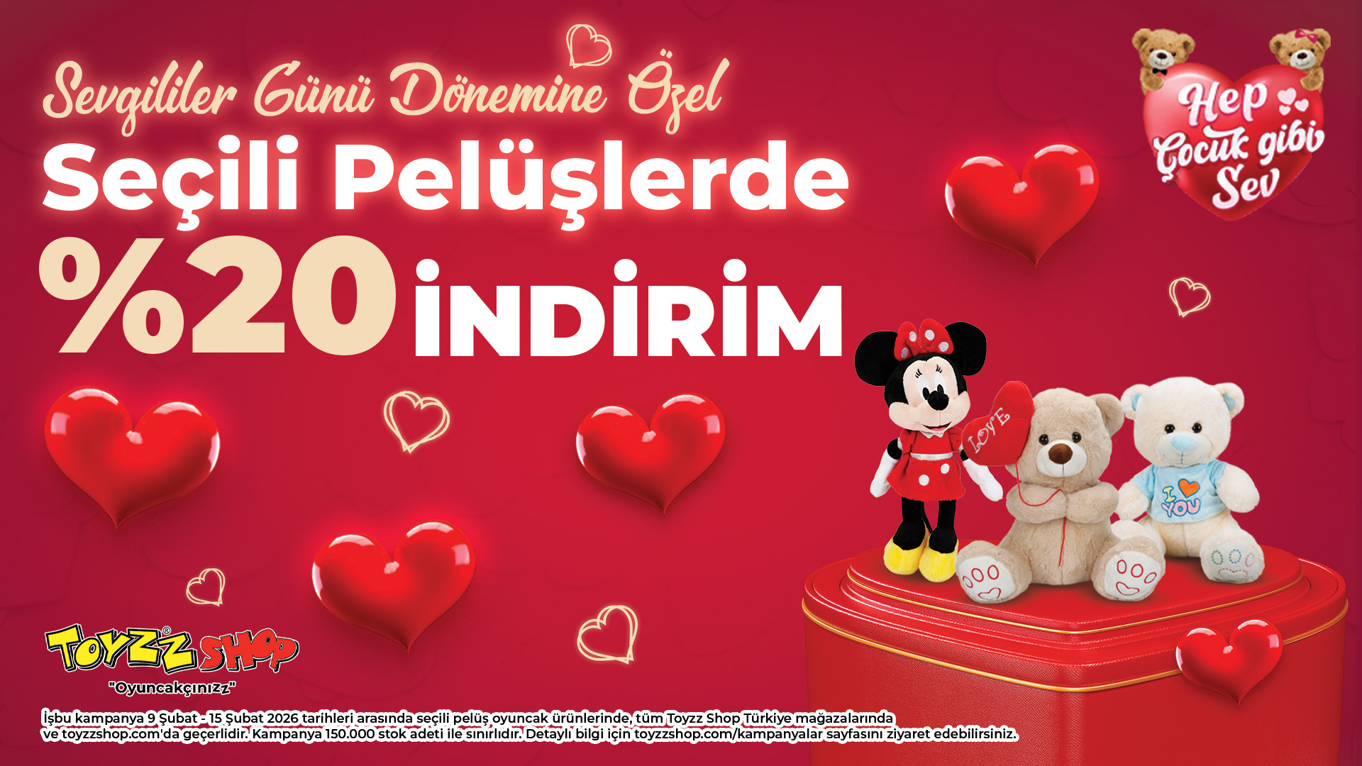 Toyzz Shop'ta Pelüşlerde %20 İndirim!