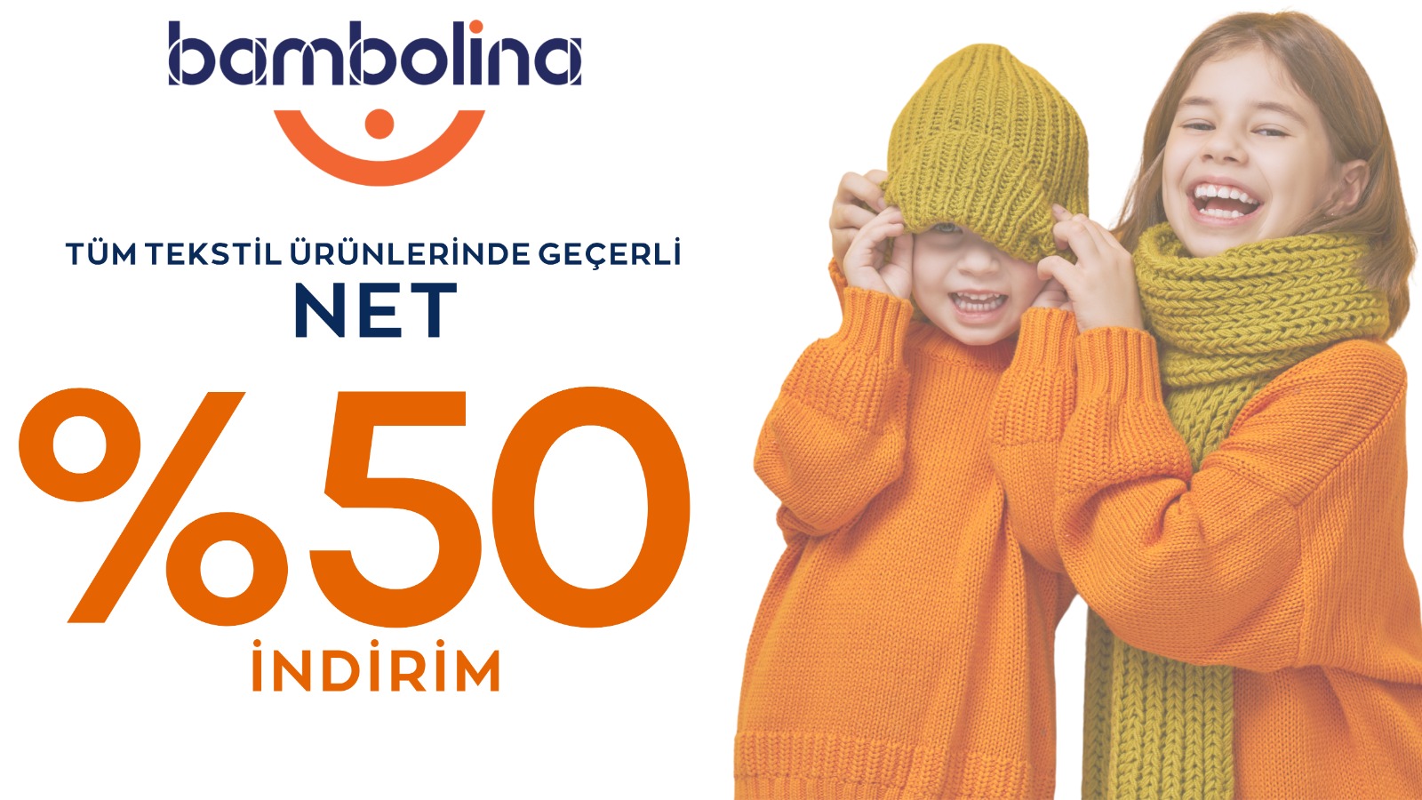 Bambolina'da Net %50 İndirim!