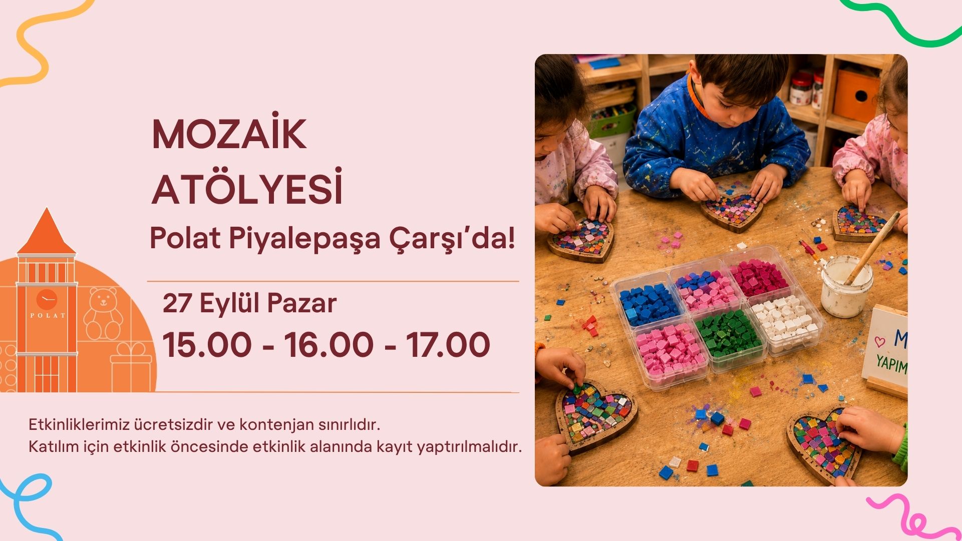 Mozaik Atölyesi Polat Piyalepaşa Çarşı'da!