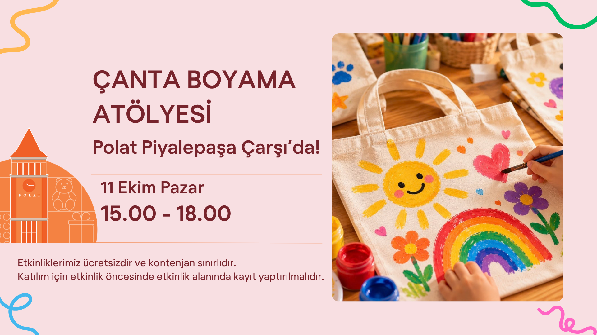 Çanta Boyama Atölyesi Polat Piyalepaşa Çarşı'da!