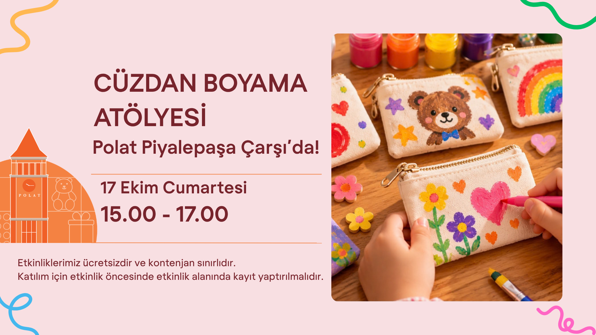 Cüzdan Boyama Atölyesi Polat Piyalepaşa Çarşı'da!