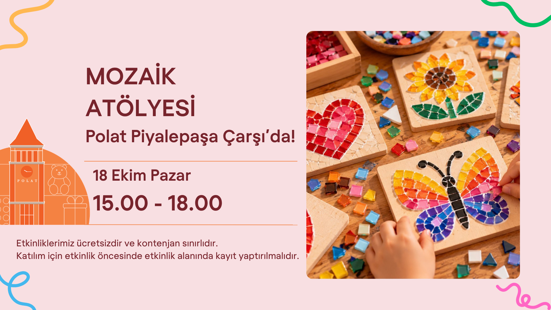 Mozaik Atölyesi Polat Piyalepaşa Çarşı'da!