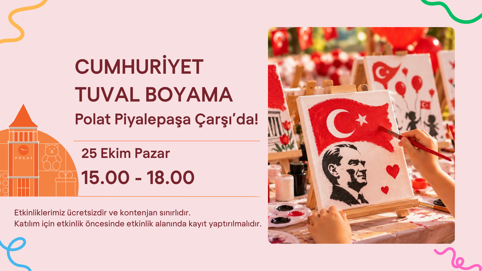 Cumhuriyet Tuval Boyama Polat Piyalepaşa Çarşı'da!